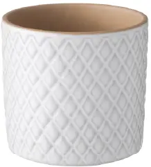 Marta - Vase - 4'' Dia x 4'’ H - White