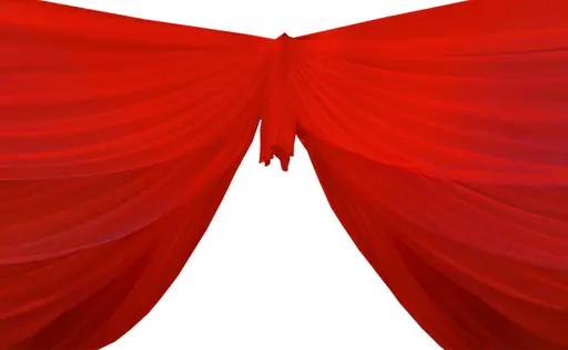 Voile drape 50' L - Red