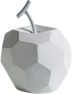Geometric apple - White