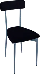 Margot - Chair - Grey blue & Black