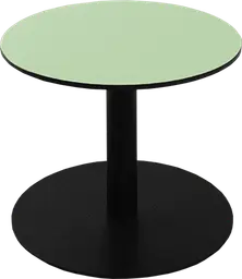 Sydney - Table à café rond - 24'' D x 16" H - Noir & Vert melon