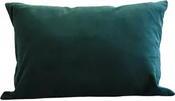 Cushion rectangular velvet - 20 " L x 15.75"H - Emerald