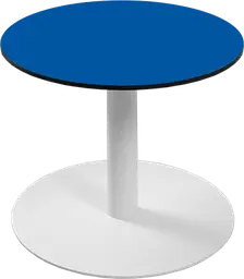 Sydney - Coffee table round - 24'' Dia x 16" H - White & Blue