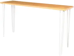 Oslo - Table console - 72'' L x 18'' l x 40'' H - Blanc & Bois naturel