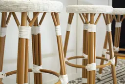 Azur stool - Light brown & White used in the inspiration Tabouret Azur Bar Shaker Plancher Beau Prelart