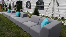 Fidji - Centre - Gris utilisé dans le cadre de la réalisation Sofa Modulaire Fidji Gris