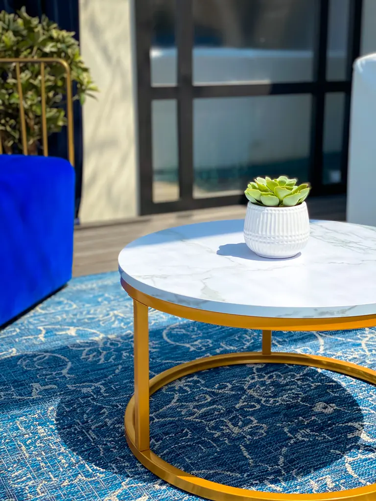 Table Ellis Tapis Succulente Aurora