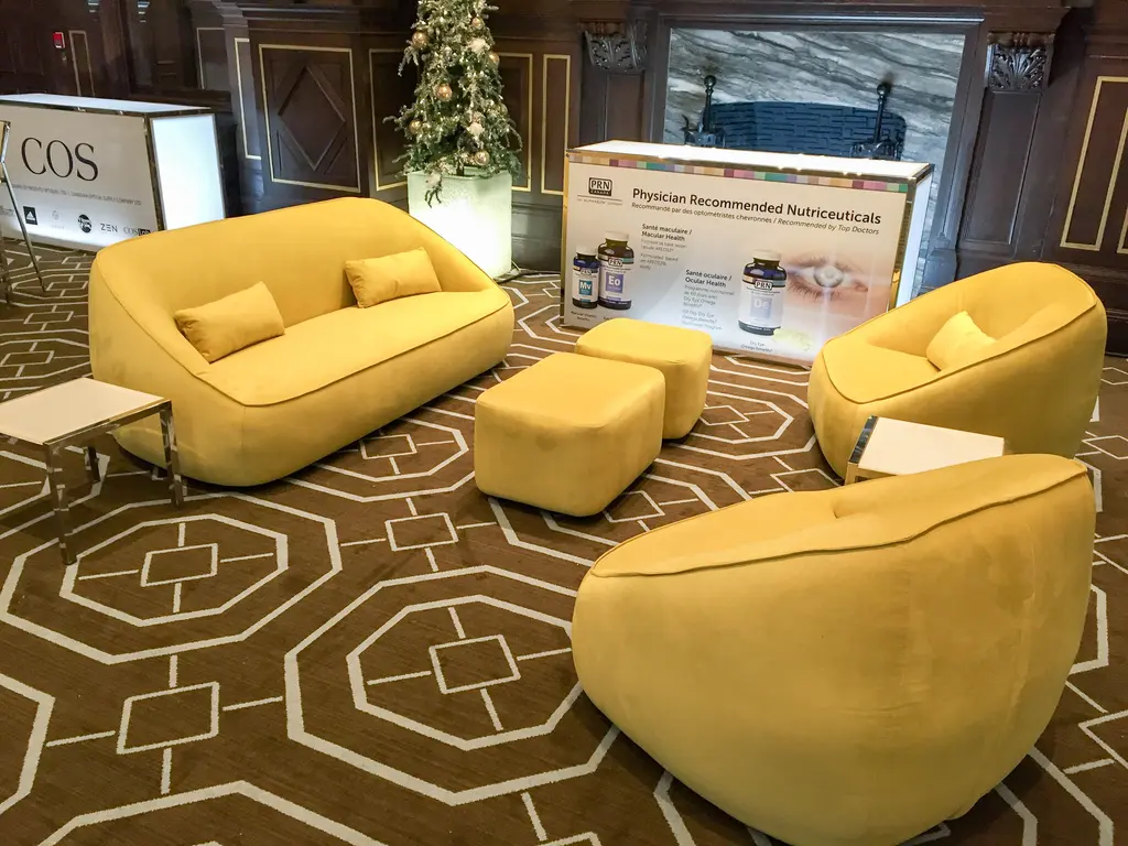 Sofa Tissus Jaune