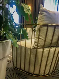 Alexandria armchair - Assembly Linen used in the inspiration Pub Fauteuil Alexandria Lin 2