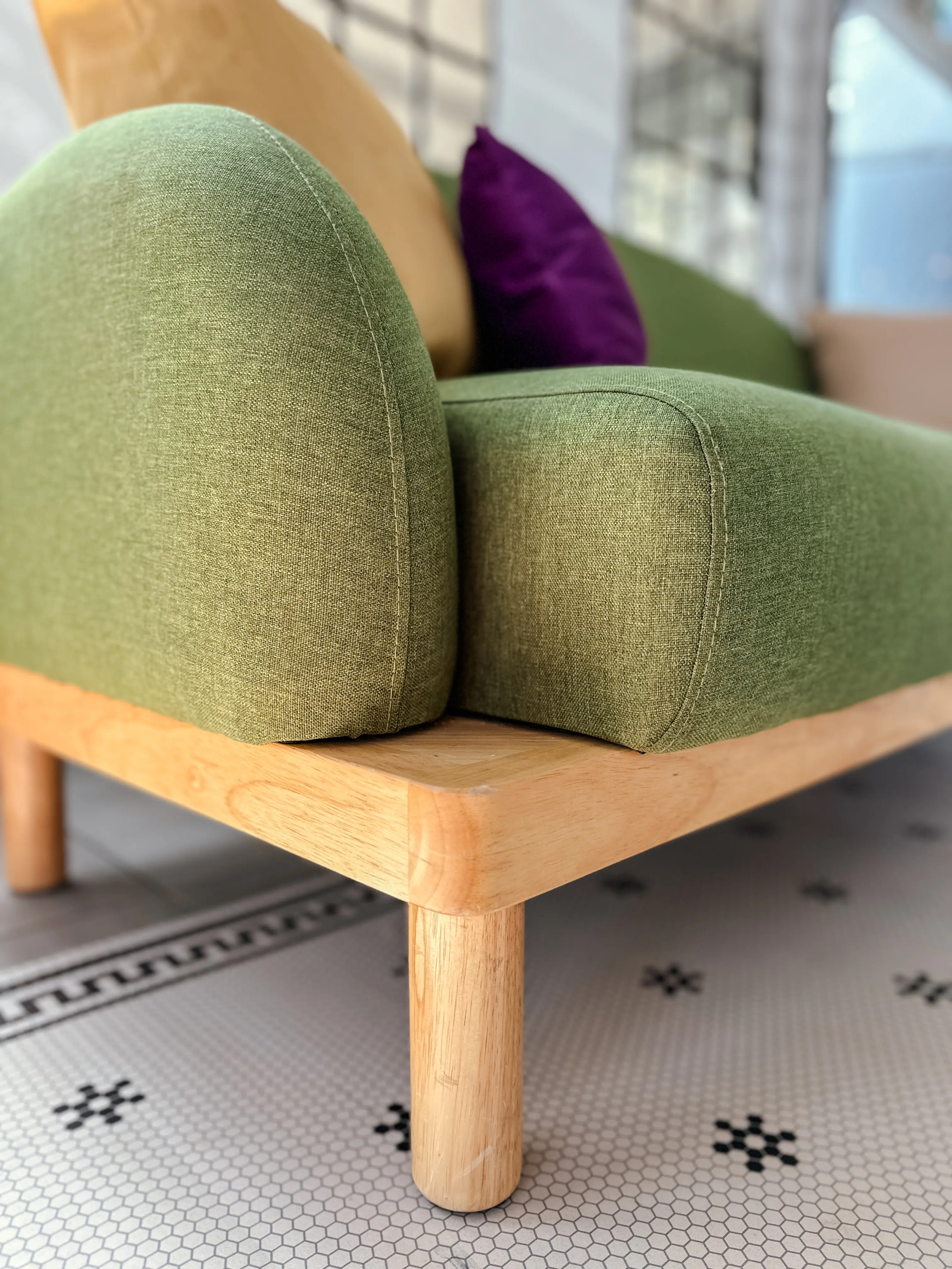 London floor - 6'6" L x 10' W - Black & White used in the inspiration Charlotte Vert Copie EN