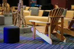 Adirondack armchair - Natural wood used in the inspiration 2023 11 21 Assises Recyc Qc 127 EN
