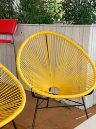 Acapulco chair - Yellow used in the inspiration Acapulco Jaune Broadway Rouge 2