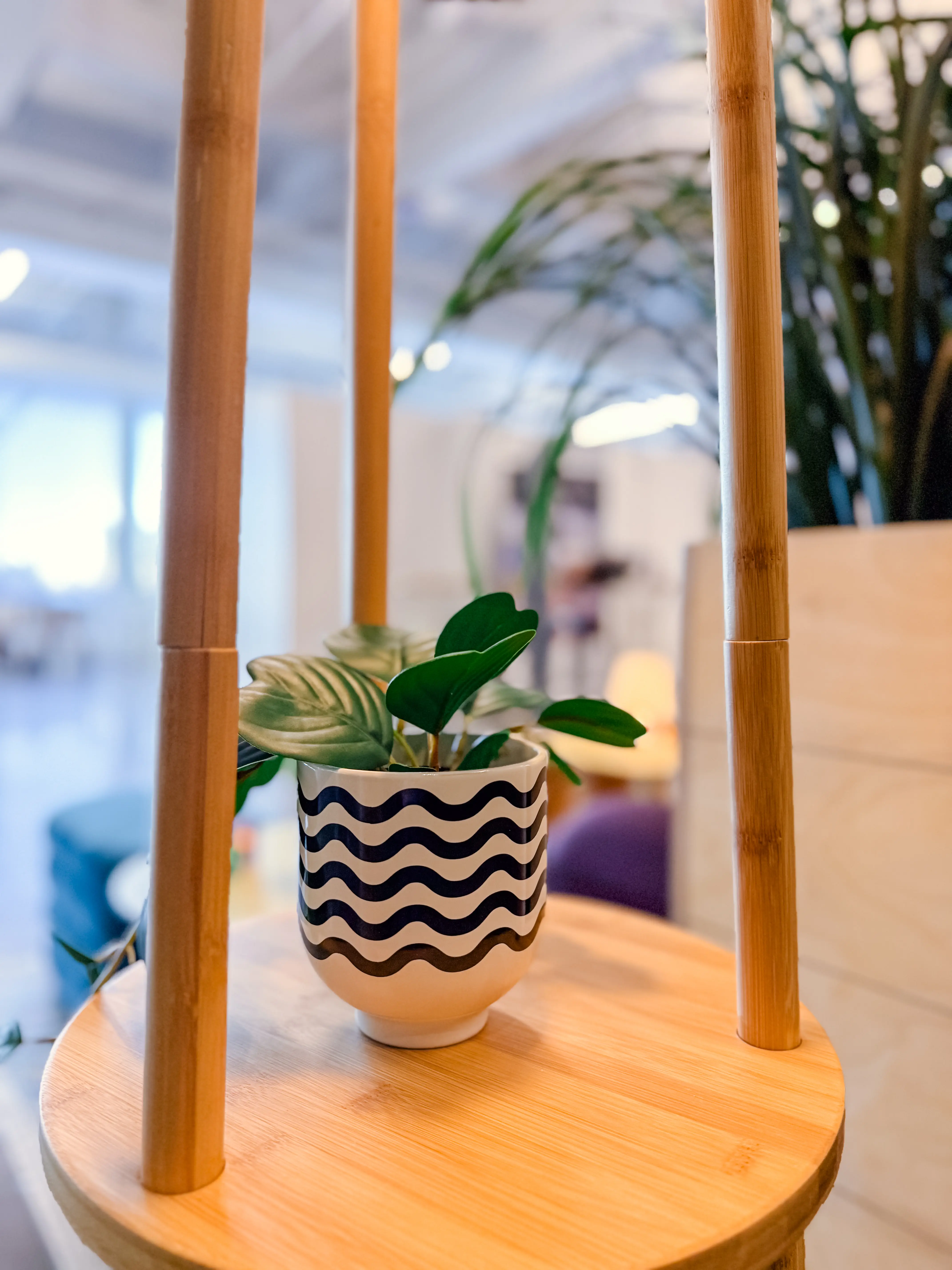 Artificial Ceropegia plant - 15.75" H - Green used in the inspiration Grand Quai   Expérience 2025 Vase Motif EN