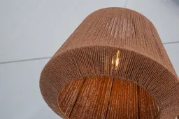 Madagascar pendant lamp - 17.75'' D x 19.75" H - Tropical brown used in the inspiration Luminaire Madagascar EN