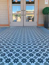 Medina plancher - 6'6" L x 10' l - Noir & Gris utilisé dans le cadre de la réalisation Beau Prelart