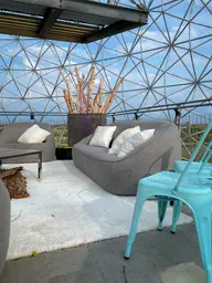 Loft chair - Turquoise used in the inspiration Malibu Gris Shag Blanc Loft Turquoise Mezzo Coussin