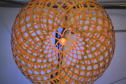 Palawan pendant lamp - Round - 30'' Dia - Wood used in the inspiration Luminaire Palawan 3 Copie