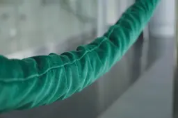 Velvet VIP rope - 6' L - Green used in the inspiration Pub Corde Velours Vert