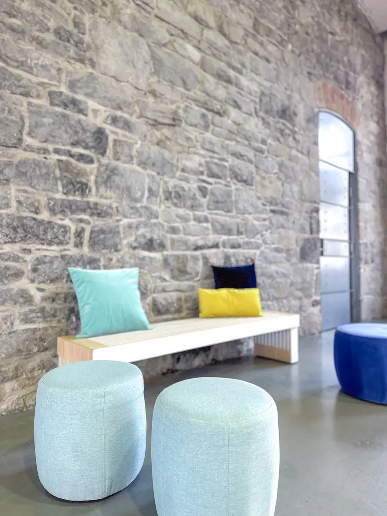 Marché Bonsecours Pouf Paloma Menthe Bacn Scandinave FR