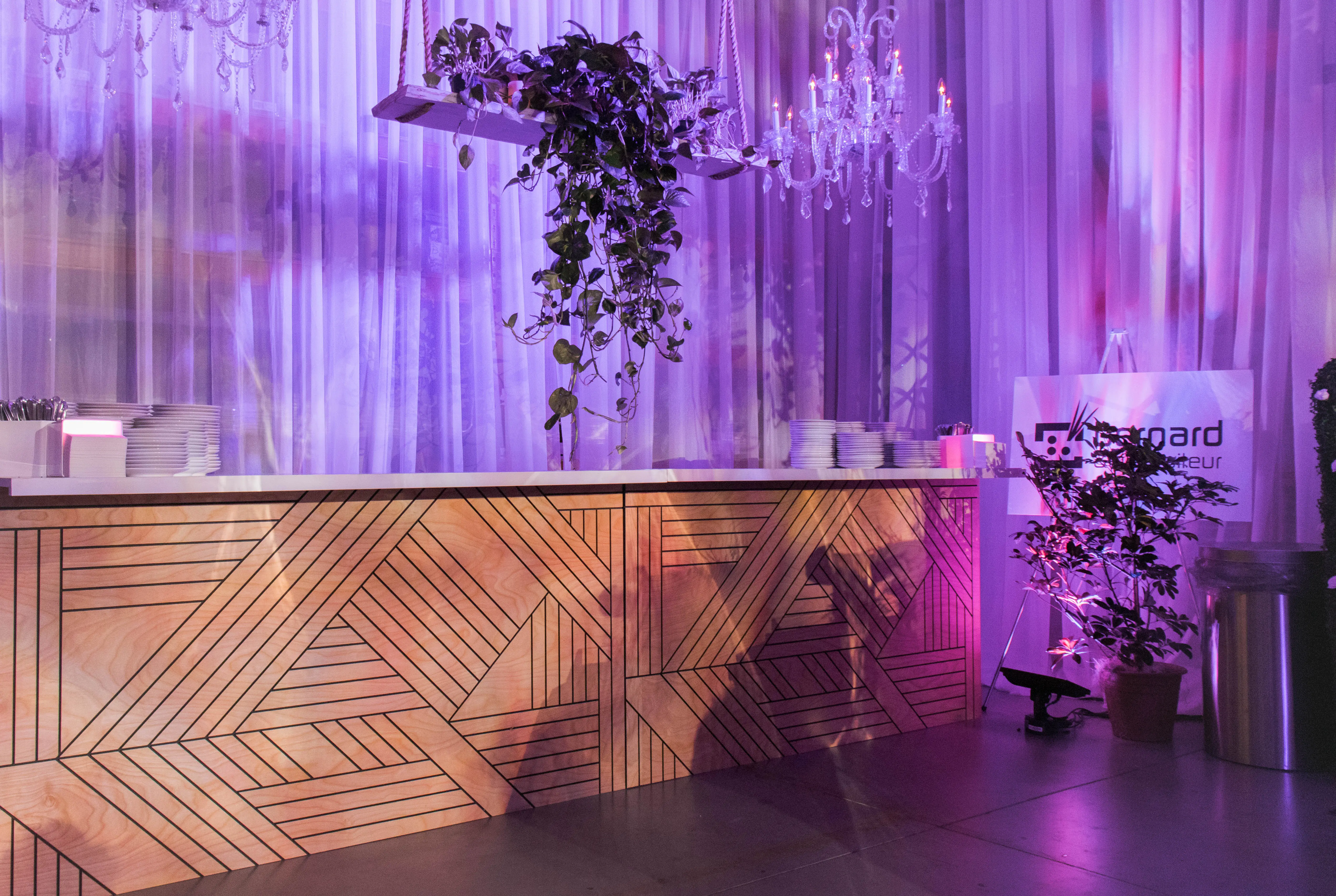 Voile curtain (WITH STRUCTURES) - 8-12' L x 8-14' H - IFR - White used in the inspiration Bar Ibiza Double