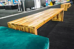 Nahla bench - 72'' L - Brown used in the inspiration Pub Banc Nahla 3