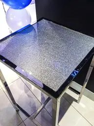 Tonic - Cocktail table - Stainless & Silver glitter used in the inspiration Tonic Argent