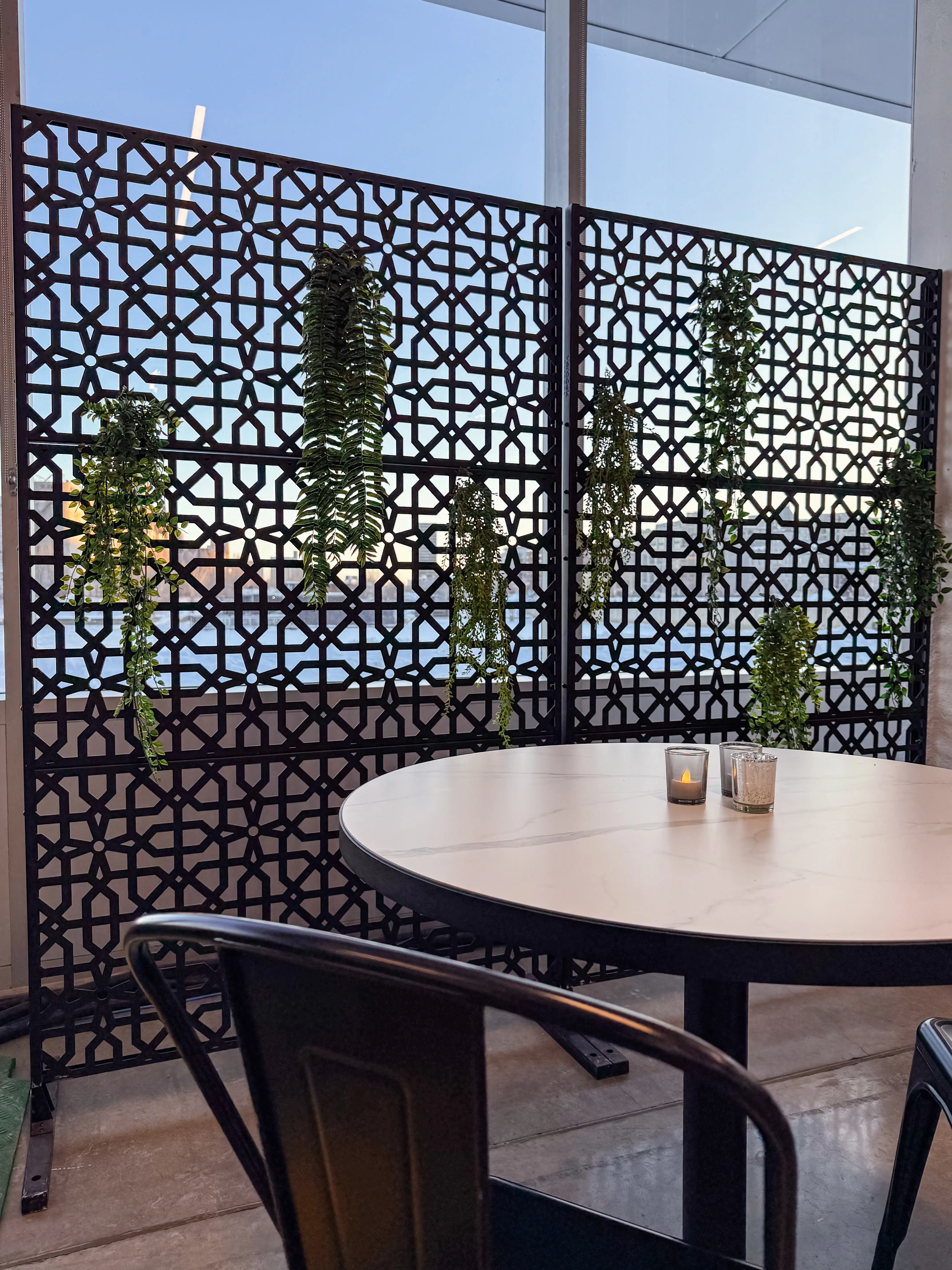 Loft chair - Matt Black used in the inspiration Grand Quai   Expérience 2025 Sydney Marbre Cadre EN