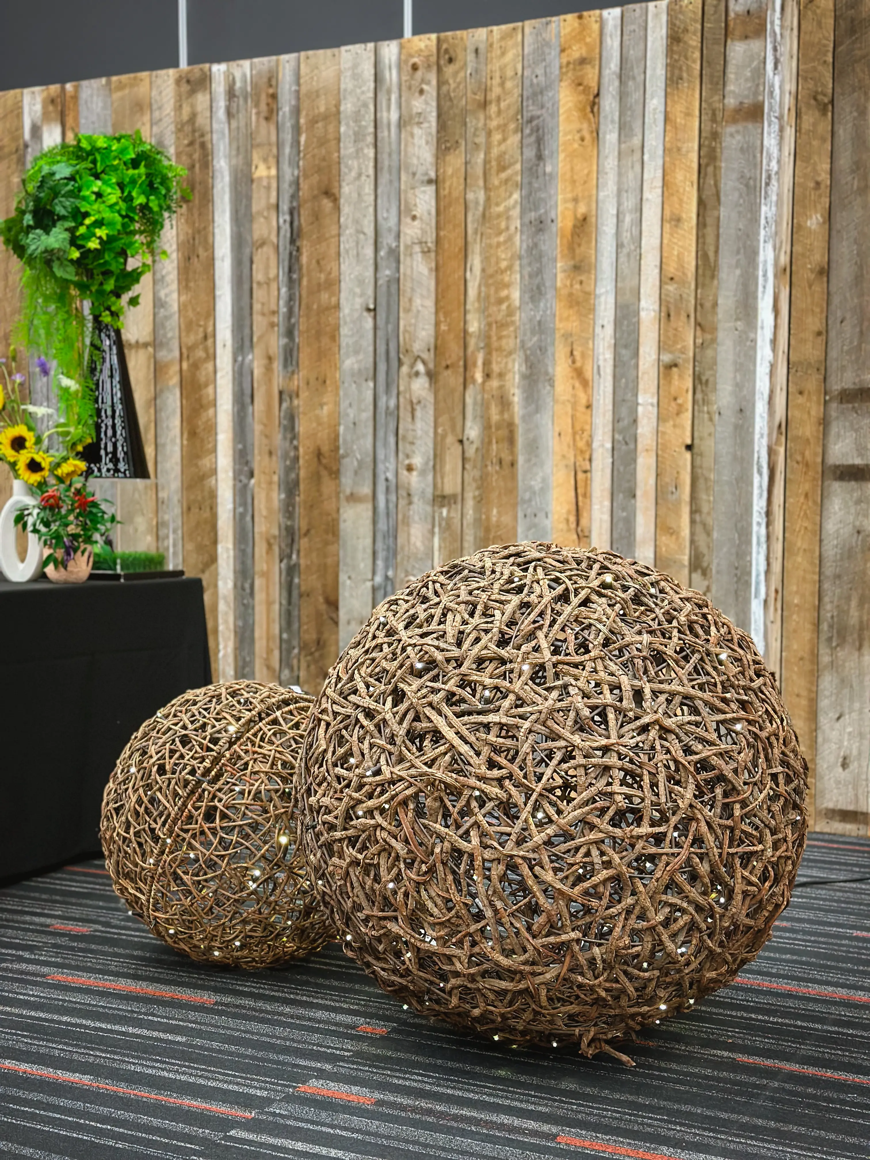 Boule de vigne - 24" D - Bois naturel utilisé dans le cadre de la réalisation Palais Congès Img 3305 FR
