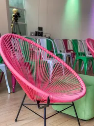 Acapulco chair - Pink used in the inspiration Acapulco Fuschia