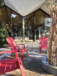 Adirondack chair - October red used in the inspiration Chaise Adirondack Rouge