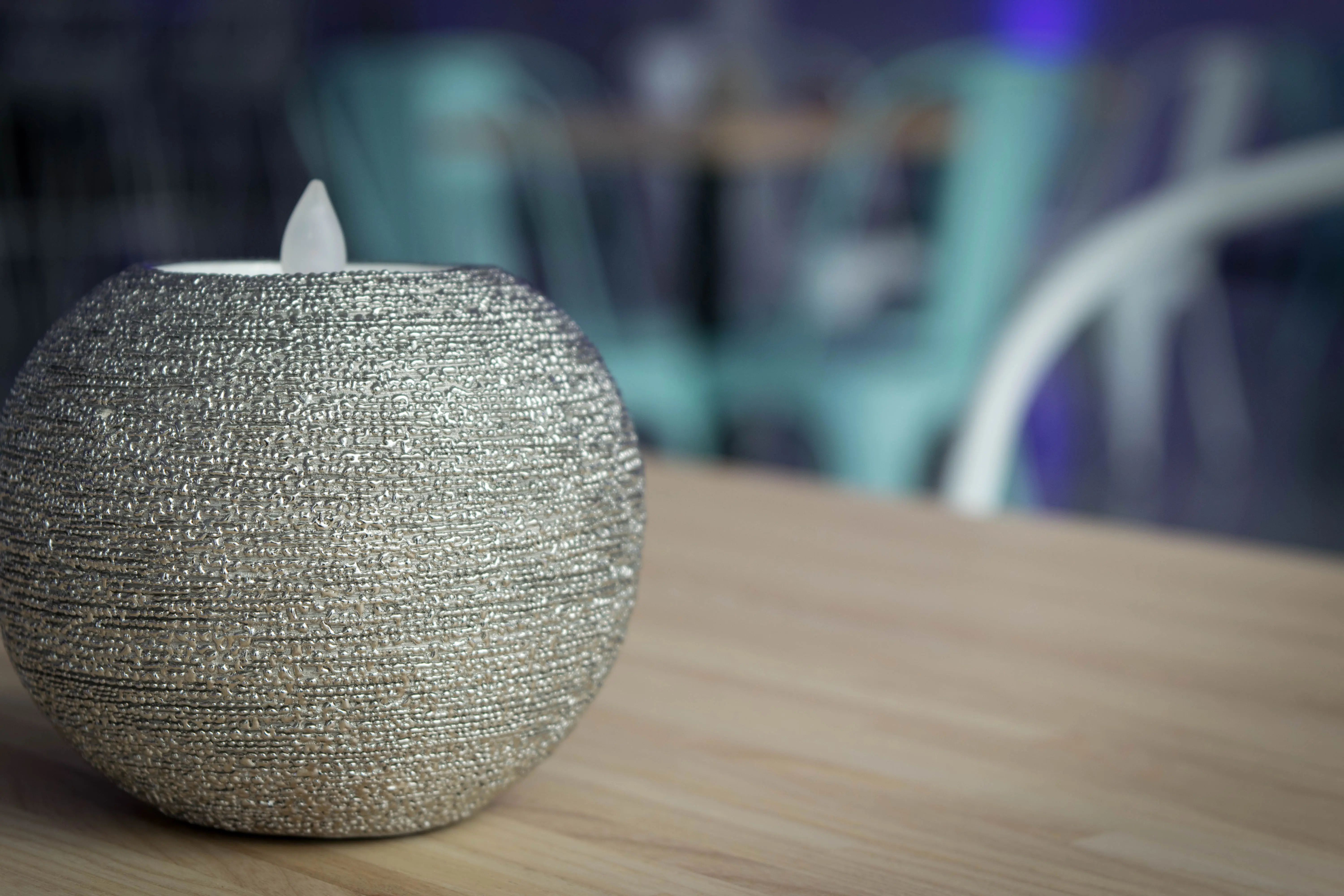 Brava - Votive - 4" Dia x 3" H - Silver used in the inspiration Votive Brava28