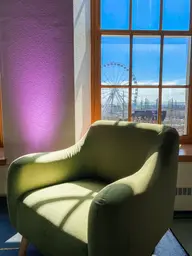 Betty armchair - Caper green used in the inspiration Betty
