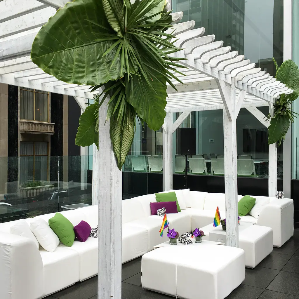 Telus   Pergola, Lounge Fidji Blanc 2
