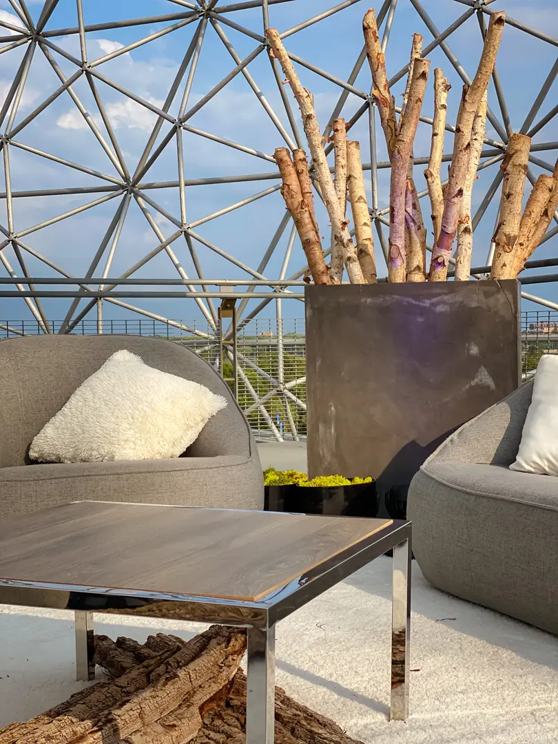 Mezzo coffee table - Grey wood used in the inspiration Malibu Gris Vase Bouleau Shag Mezzo Bois