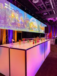 Manhattan bar - 6' - White used in the inspiration Pcm   Canadian Tire Welcome   2025 Buffet EN