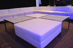 Mezzo coffee table - White used in the inspiration Coin Lounge Blanc