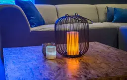 Natura lantern - 9.75’’ Dia x 11’’ H - Black used in the inspiration Pub Lanterne Natura