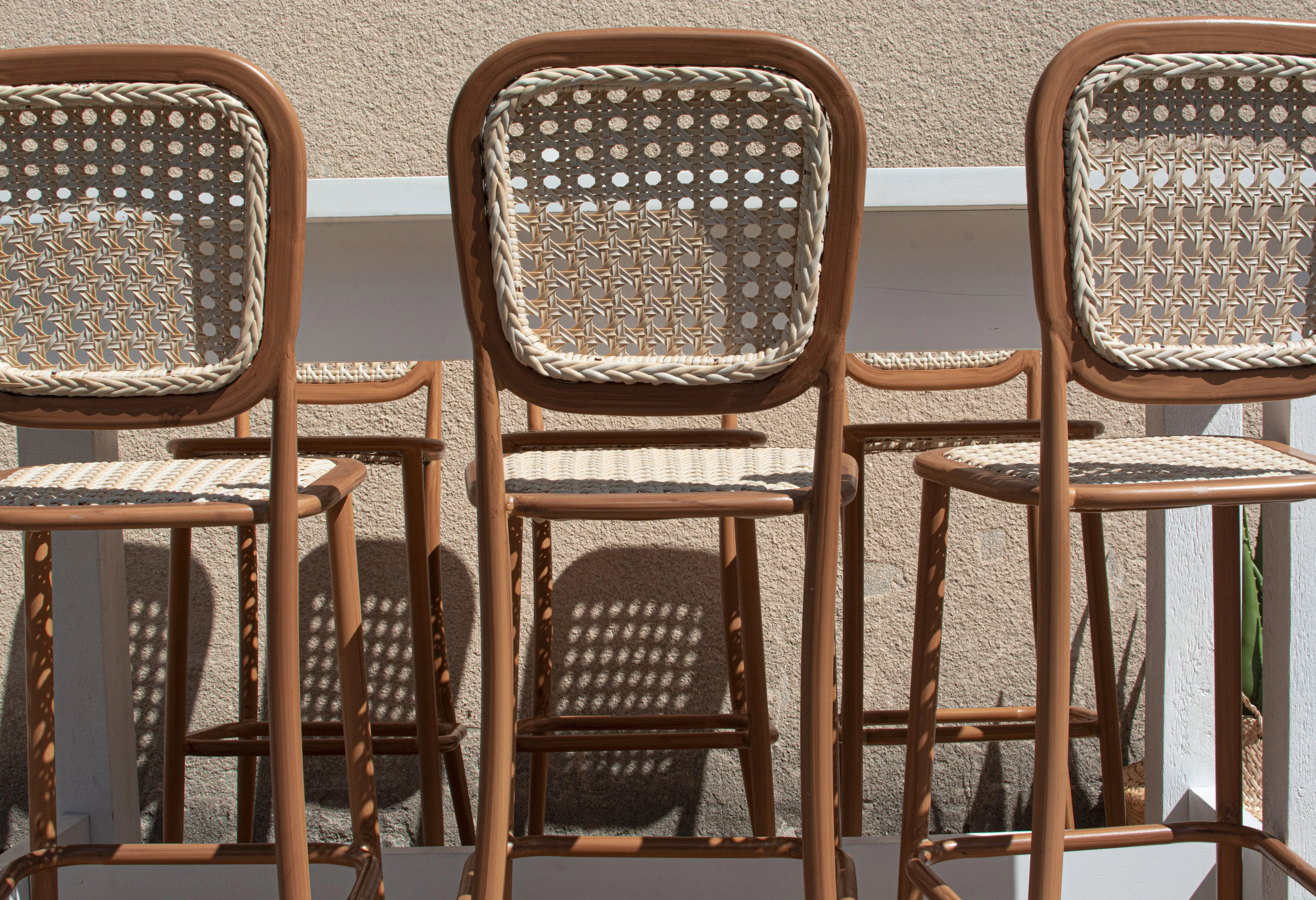 Provence - Stool - Brown & White used in the inspiration Table Hampton Tabourets Provence