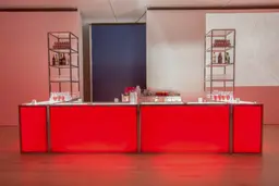 Seattle bar back - White used in the inspiration Red Service Bar