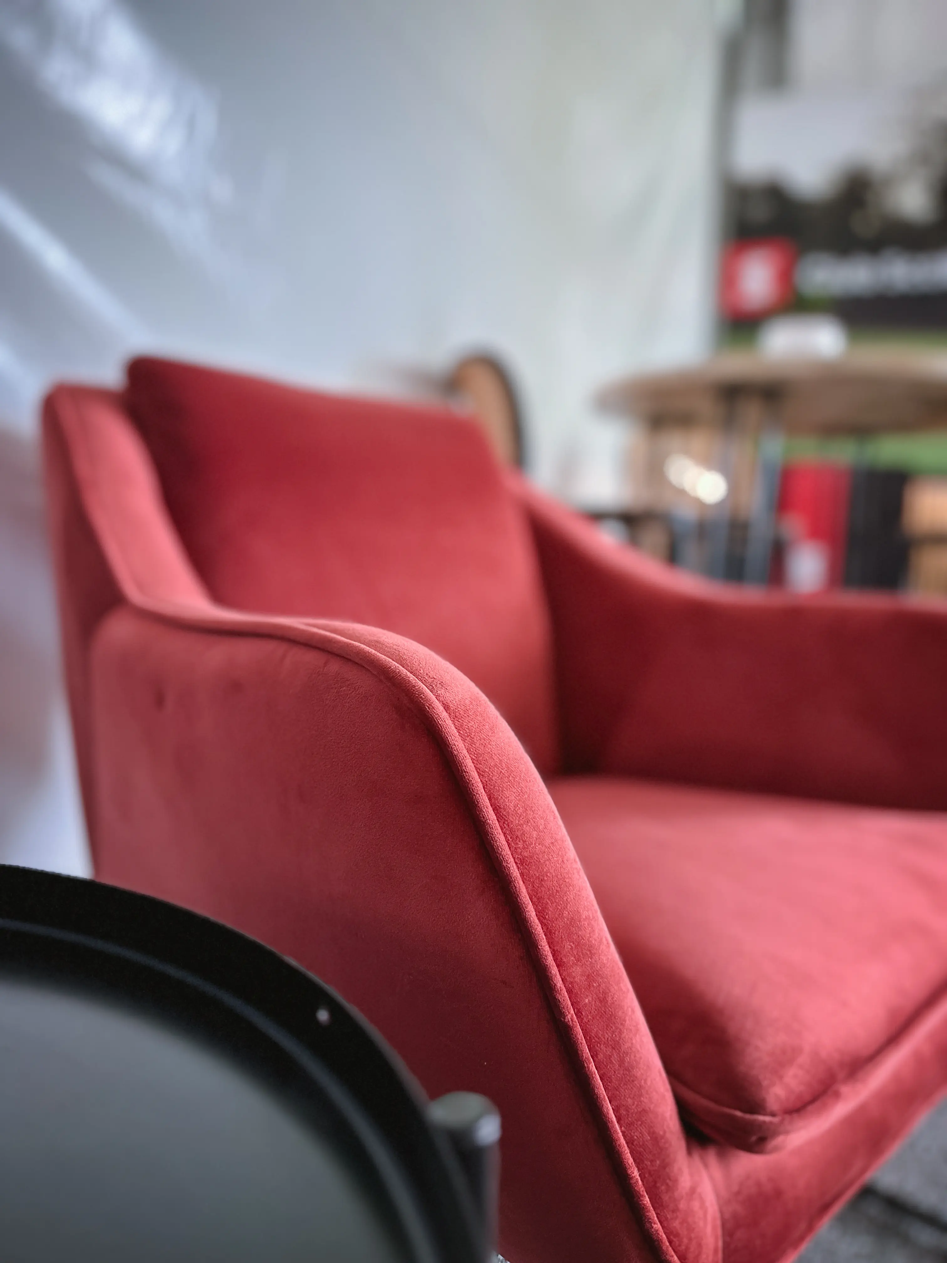Sofia Fauteuil - Rouge utilisé dans le cadre de la réalisation Fauteuil Sofia FR