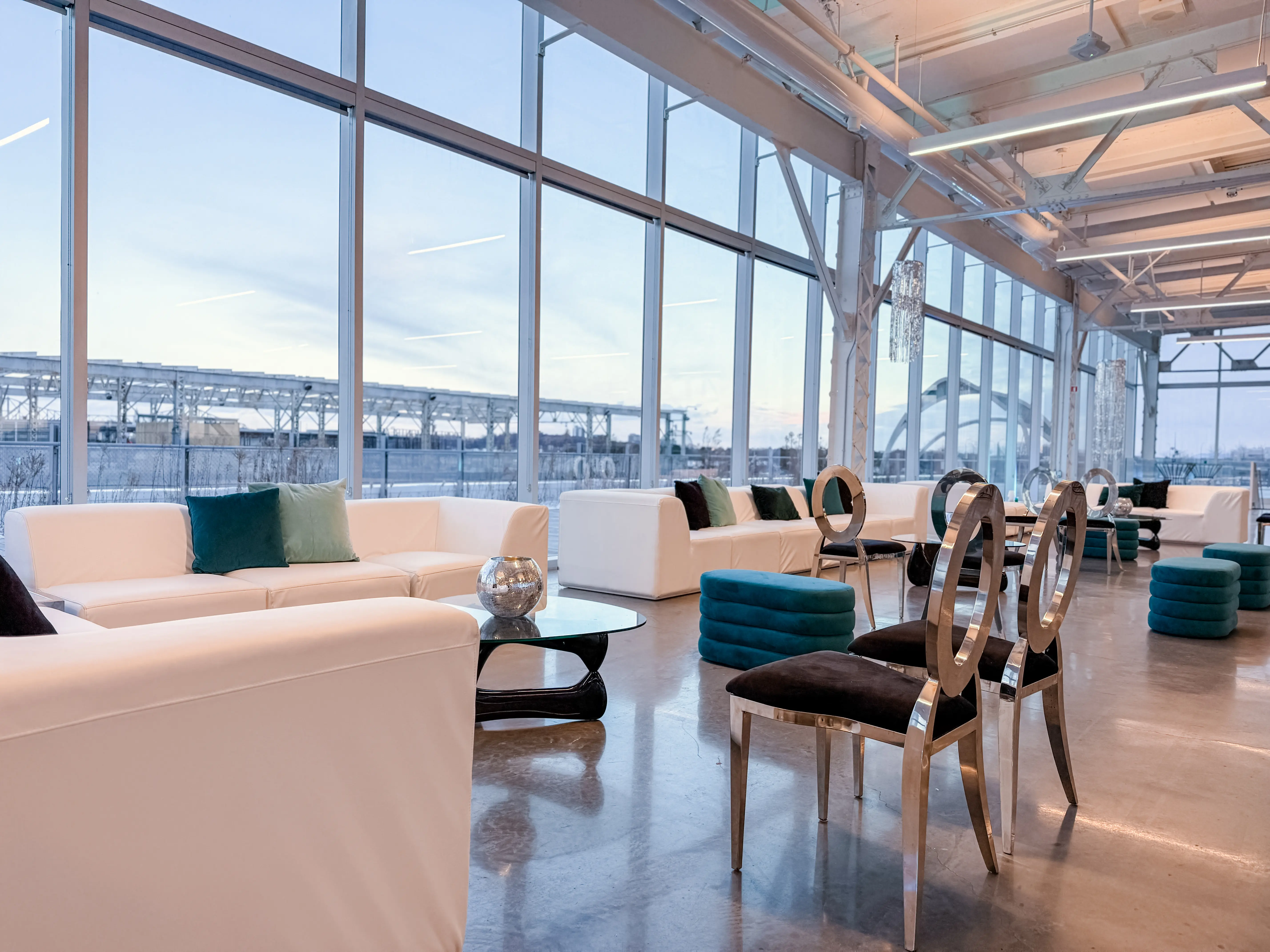 Eclipse chair - Black velvet used in the inspiration Grand Quai Pavillon Lounge 2 EN