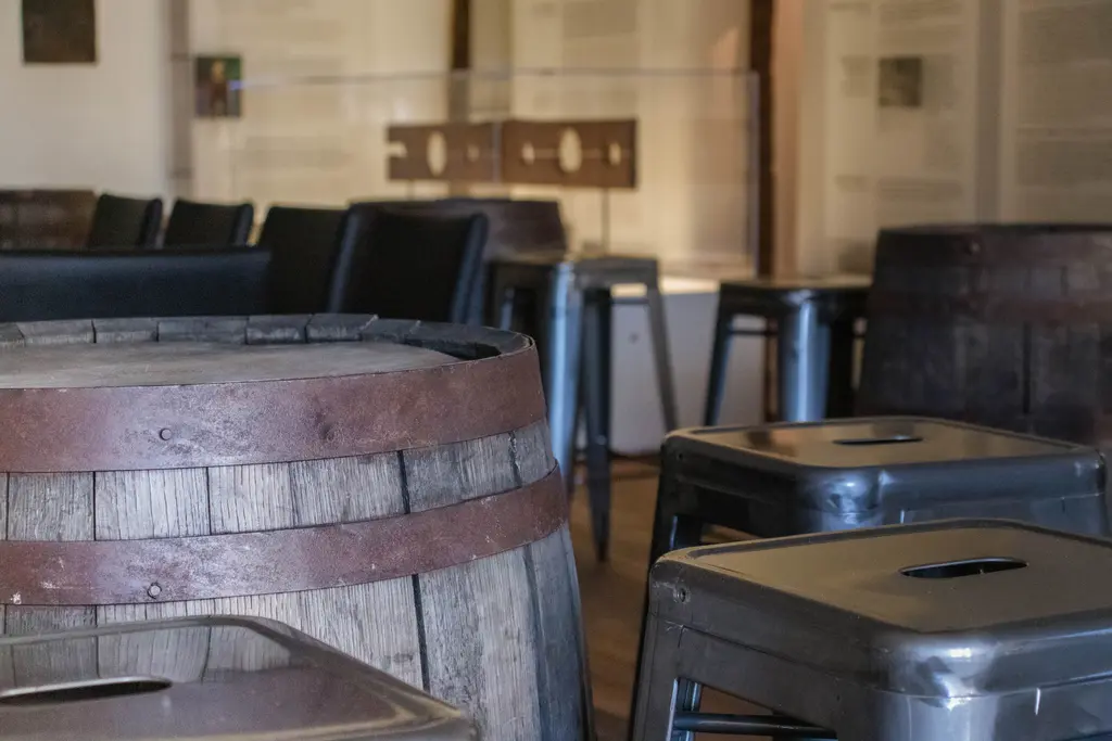 Tonneau Bourbon Tabouret Loft Gris