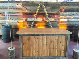 Edison string light - 48' L - Warm white used in the inspiration Bar Caribou