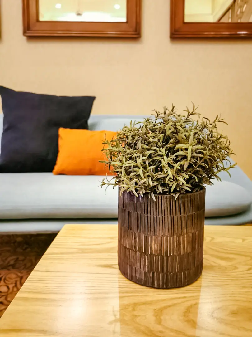 Artificial Rosemary plant - 8.75'' H - Green used in the inspiration Barcelone