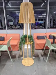Okinawa - Floor lamp - Amber wood used in the inspiration Grand Quai Okinawa EN