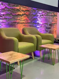 Betty armchair - Caper green used in the inspiration Marché Bonsecours Img 1588 EN