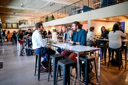 Loft stool - Black used in the inspiration Marché Bonsecours_Effervescence_Tonic_Commune_Loft_Noir