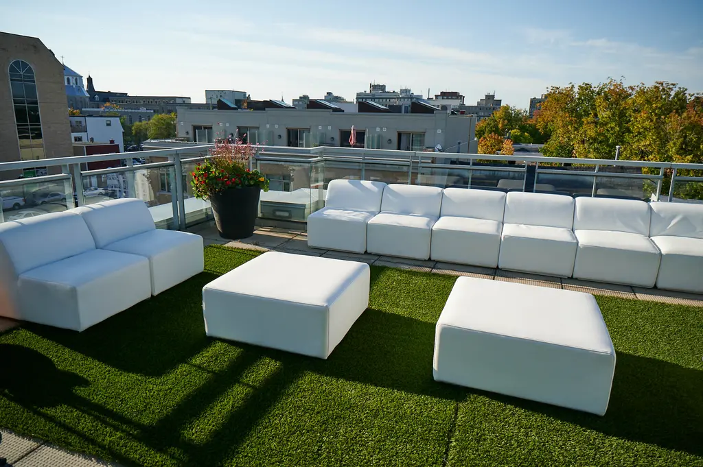 Tapis Gazon Sofa Fidji Blanc