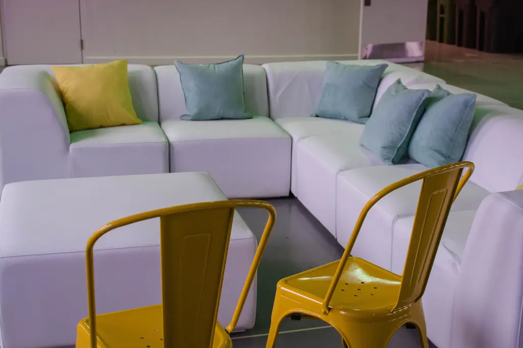 Chaise Loft Jaune Lounge Fidji Blanc