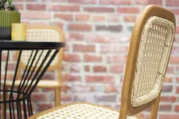Provence - Stool - Brown & White used in the inspiration Tabouret Provence Table Soho Noir Mur Brique Rouge 2